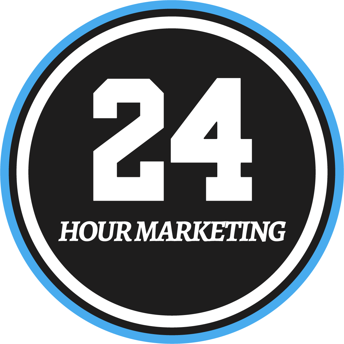 24 hour marketing logo